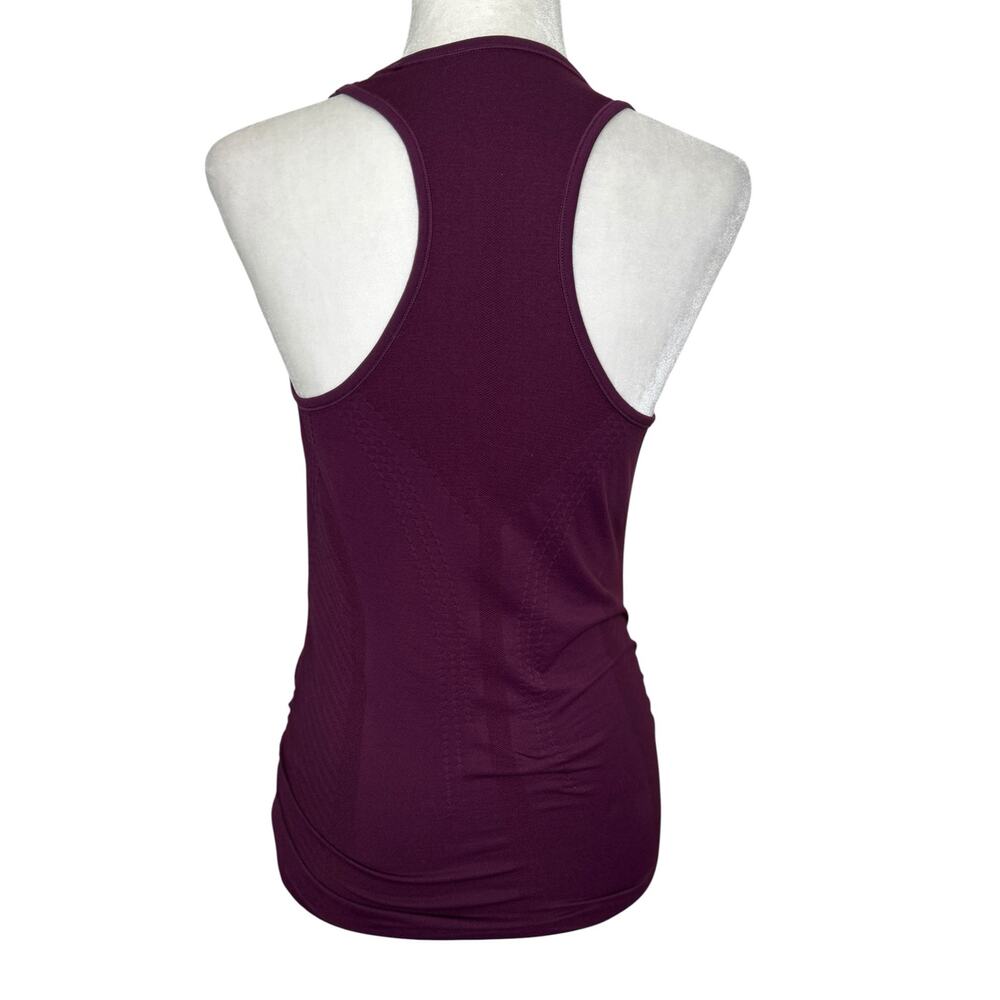 Quince Ruched Racerback Tank Top Plum Purple Running Yoga Medium - Picture 6 of 7